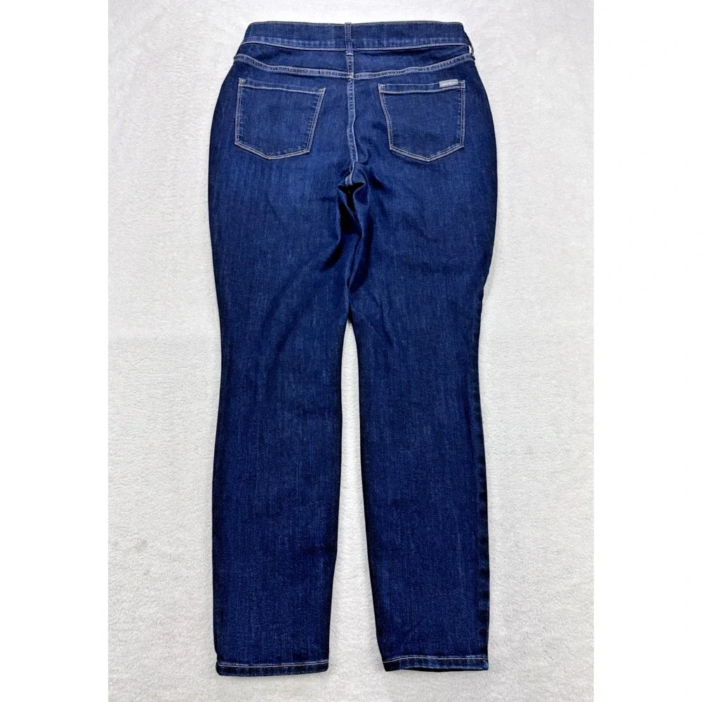 Eddie Bauer Slightly Curvy Straight‎ Leg Blue Jeans Size 10